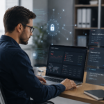 Ciberseguridad e inteligencia artificial protegiendo datos empresariales frente a nuevos riesgos digitales