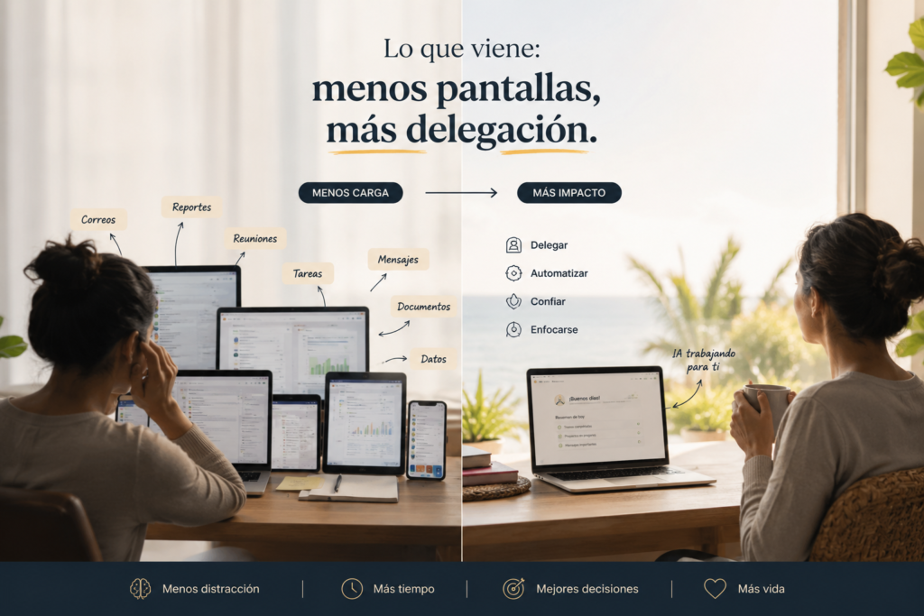 Menos pantallas, más delegación