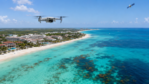 Monitoreo satelital y con drones del sargazo en el Caribe Mexicano frente a las costas de Quintana Roo